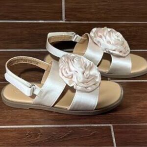 Cat & Jack Toddler Girls' Cream Floral Sandals